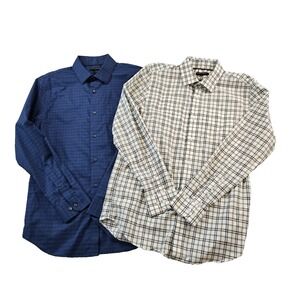 Banana Republic Men's Slim‎ Fit Long Sleeve Button Down Shirt Large Lot Of 2